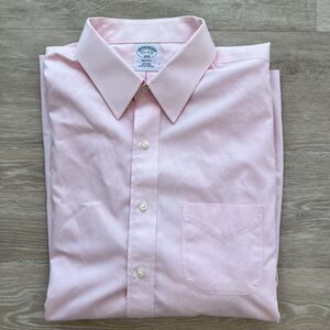 Brooks Brother Regent  Button Down Dress Shirt Pink-Size 17.5-4/5